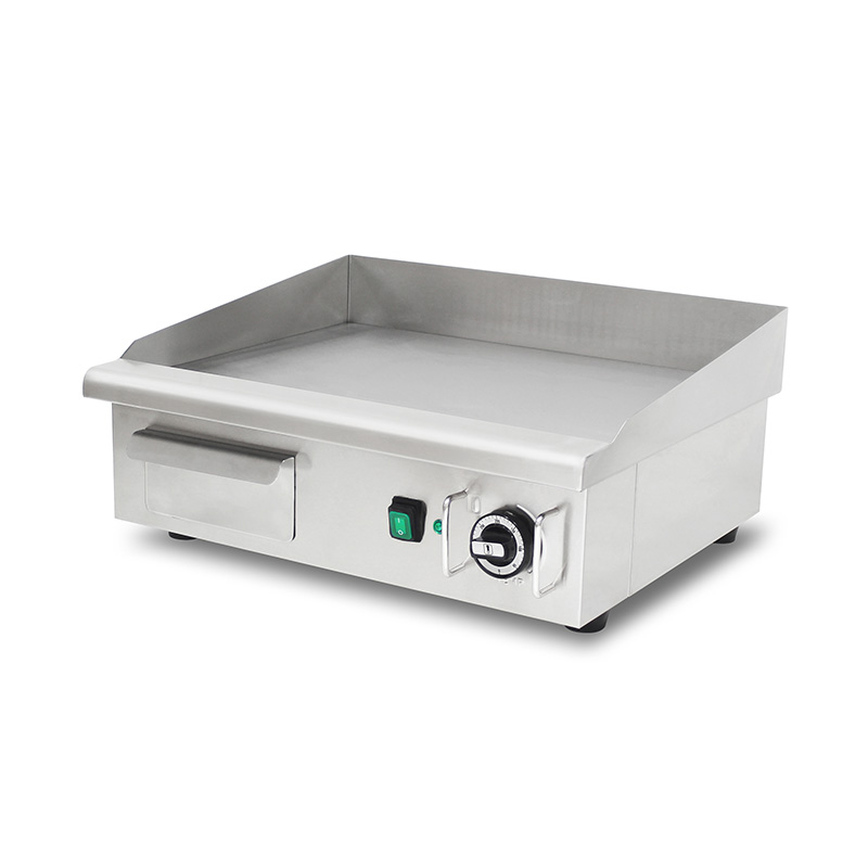 Wajan Listrik Dapur Komersial Stainless Steel Pola Pelat Datar