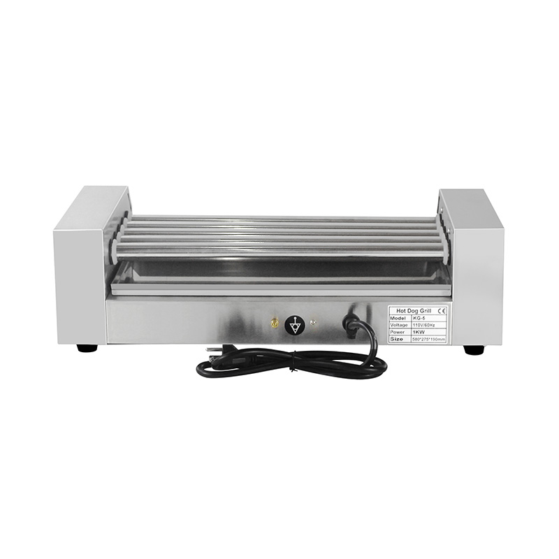 Mesin Pemanggang Rol Hot Dog Listrik Stainless Steel