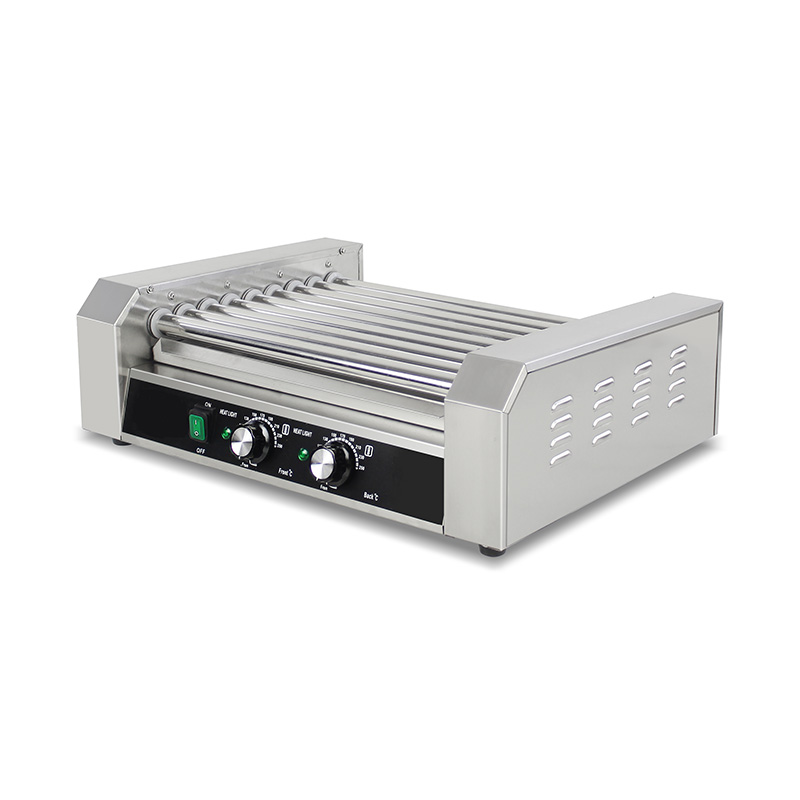 Mesin Pemanggang Rol Hot Dog Listrik Stainless Steel