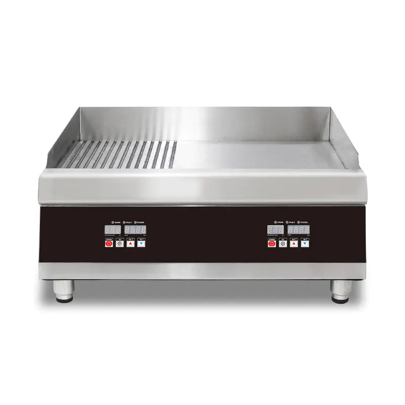 Panel Kontrol Komputer Wajan Listrik Meja Dapur Komersial Stainless Steel