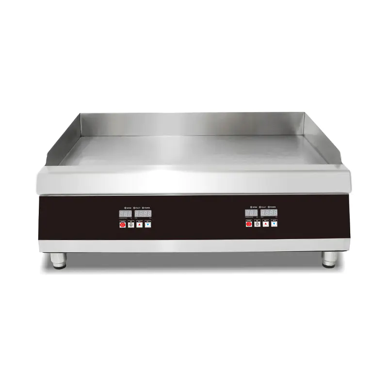 Panel Kontrol Komputer Wajan Listrik Meja Dapur Komersial Stainless Steel