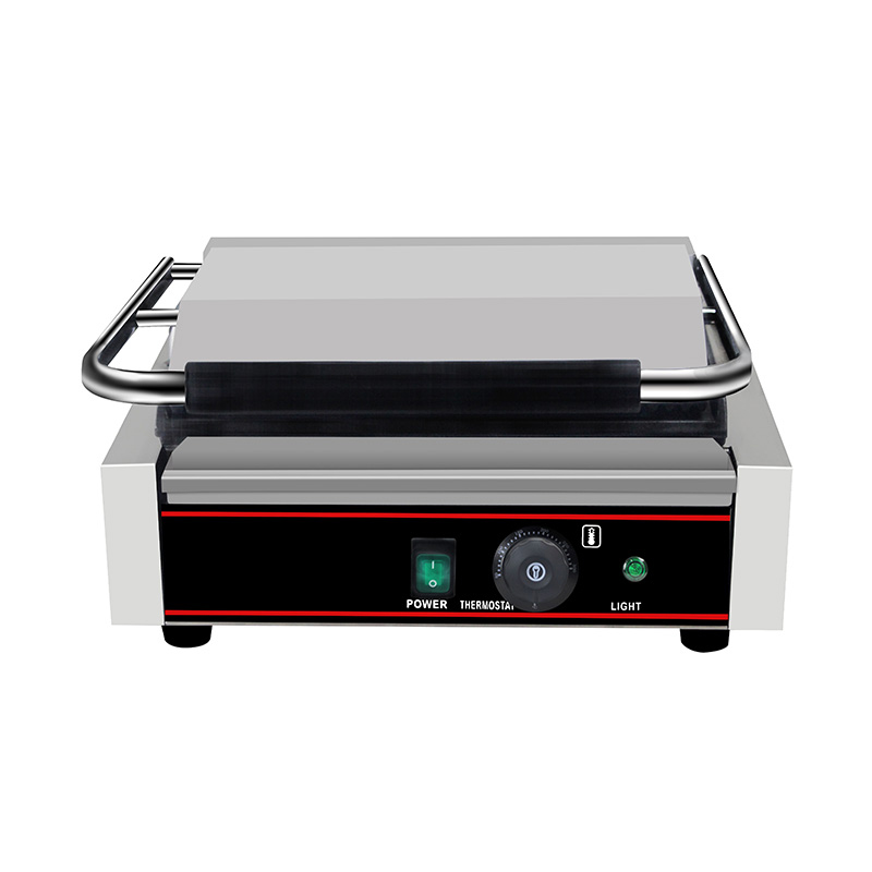Mesin Dapur Panggangan Panini Listrik Komersial Stainless Steel