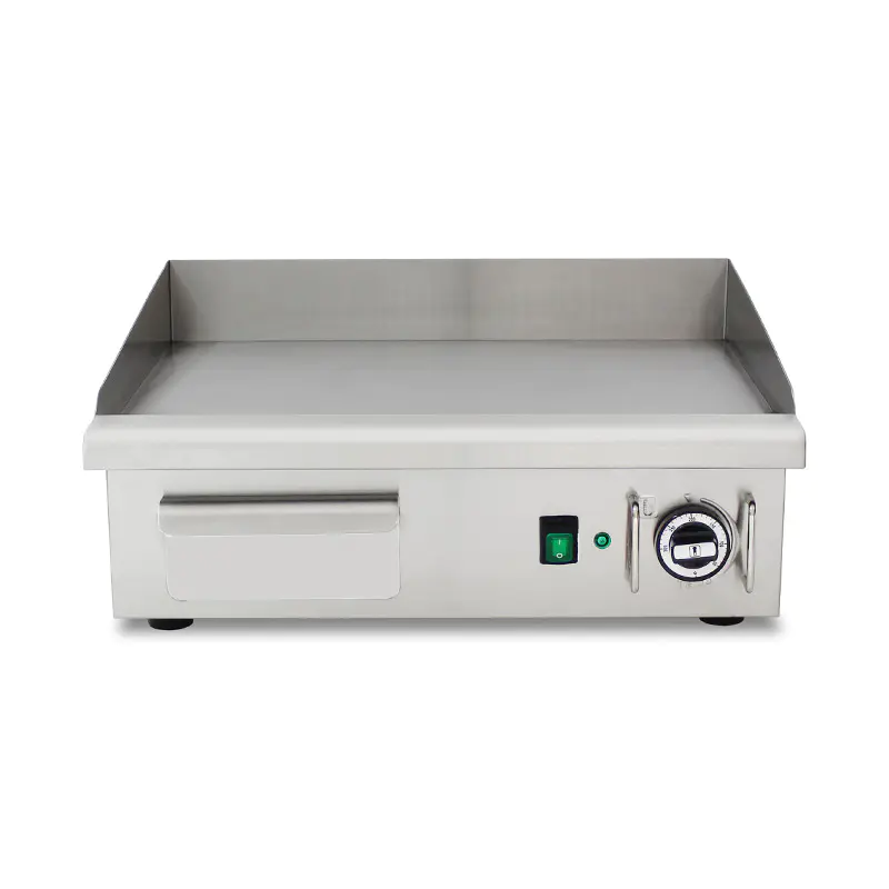 Wajan Listrik Dapur Komersial Stainless Steel Pola Pelat Datar