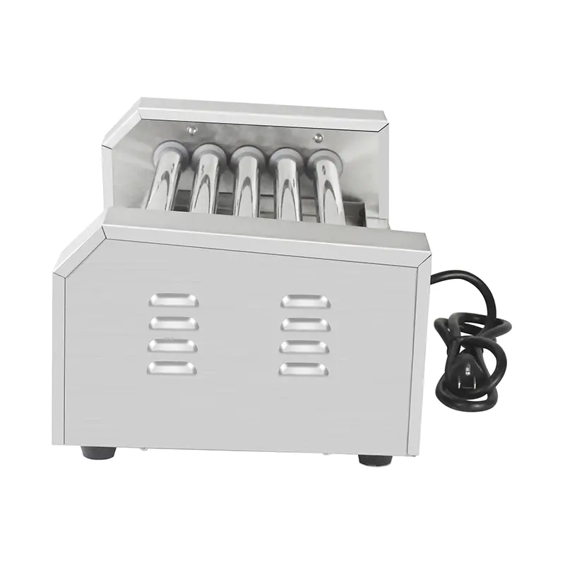 Mesin Pemanggang Rol Hot Dog Listrik Stainless Steel