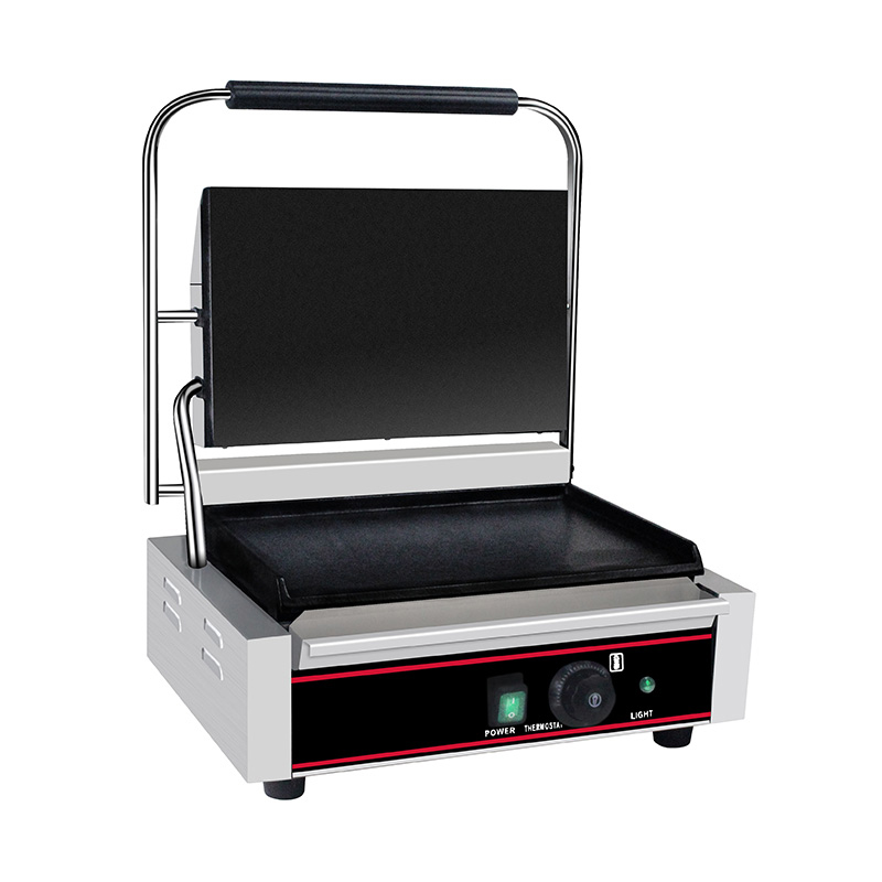 Mesin Dapur Panggangan Panini Listrik Komersial Stainless Steel