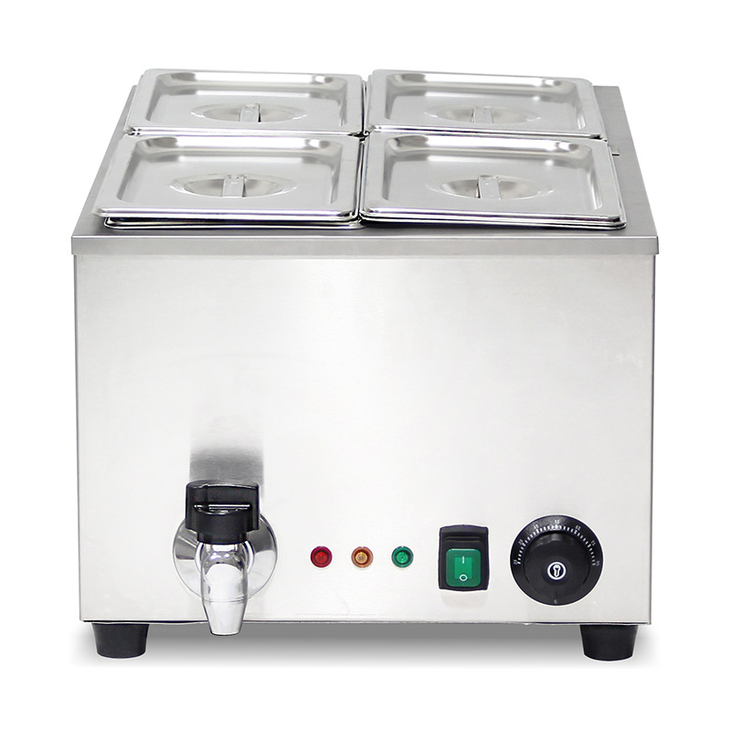 Mesin Dapur Bain Marie Listrik Komersial Stainless Steel Dengan Pemanas Pelindung Anti Kering