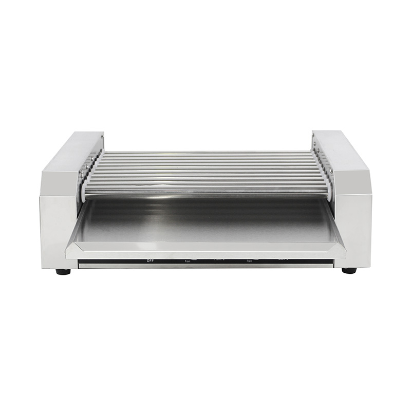 Mesin Pemanggang Rol Hot Dog Listrik Stainless Steel