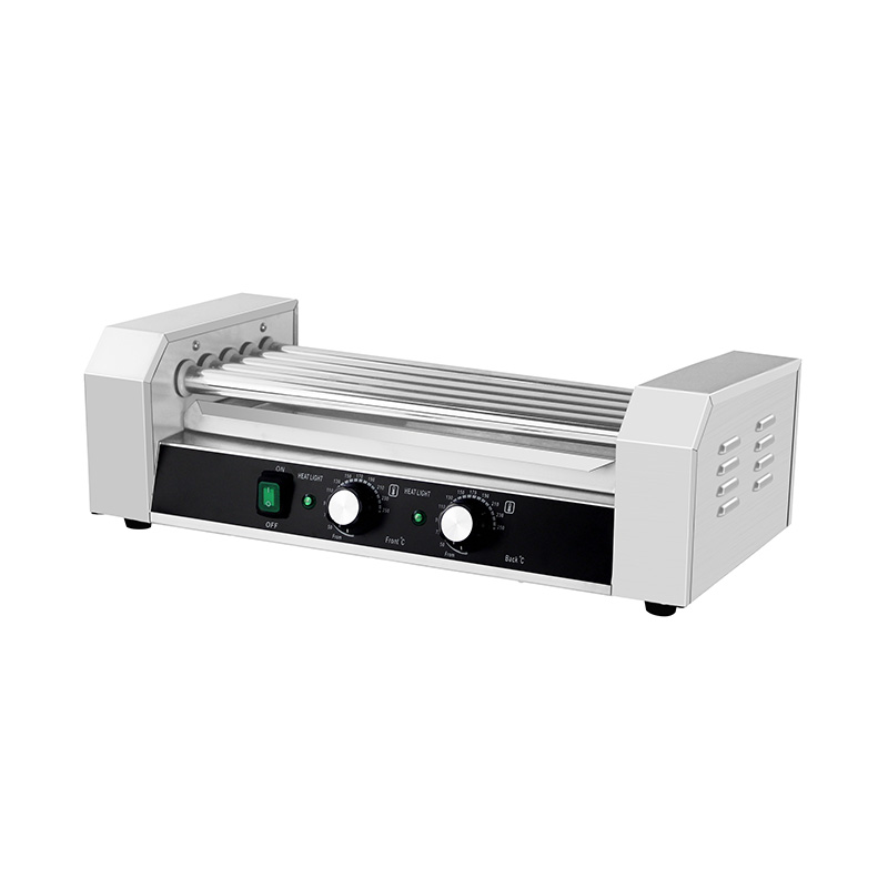 Mesin Pemanggang Rol Hot Dog Listrik Stainless Steel