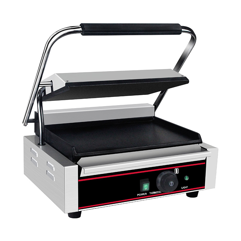 Mesin Dapur Panggangan Panini Listrik Komersial Stainless Steel