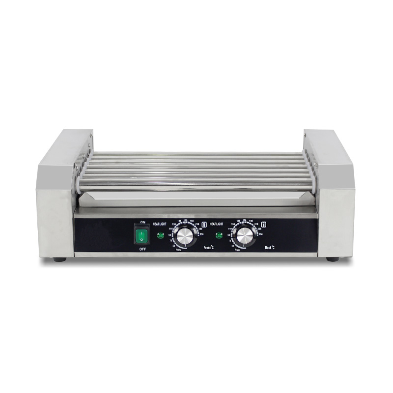 Mesin Pemanggang Rol Hot Dog Listrik Stainless Steel