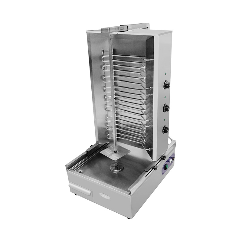 Mesin Dapur Panggangan Shawarma Listrik Komersial Stainless Steel