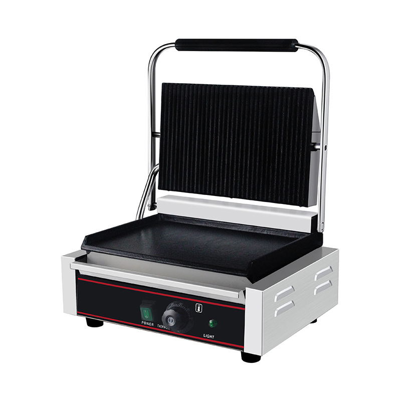 Mesin Dapur Panggangan Panini Listrik Komersial Stainless Steel