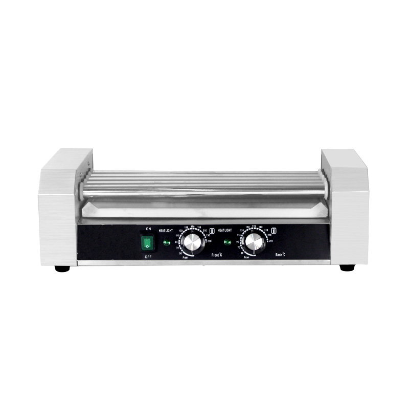 Mesin Pemanggang Rol Hot Dog Listrik Stainless Steel
