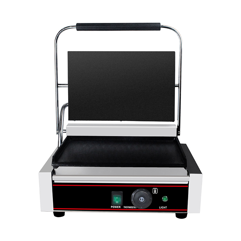 Mesin Dapur Panggangan Panini Listrik Komersial Stainless Steel