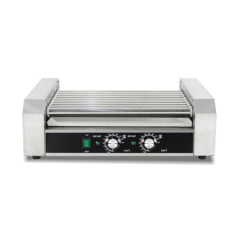 Mesin Pemanggang Rol Hot Dog Listrik Stainless Steel