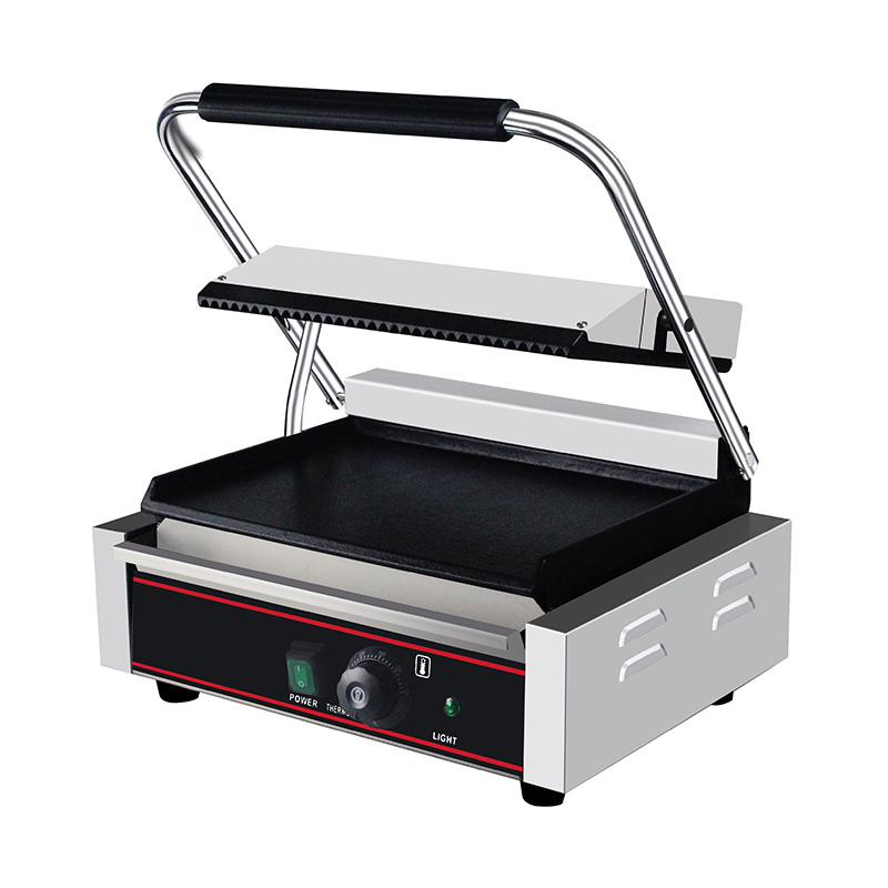 Mesin Dapur Panggangan Panini Listrik Komersial Stainless Steel