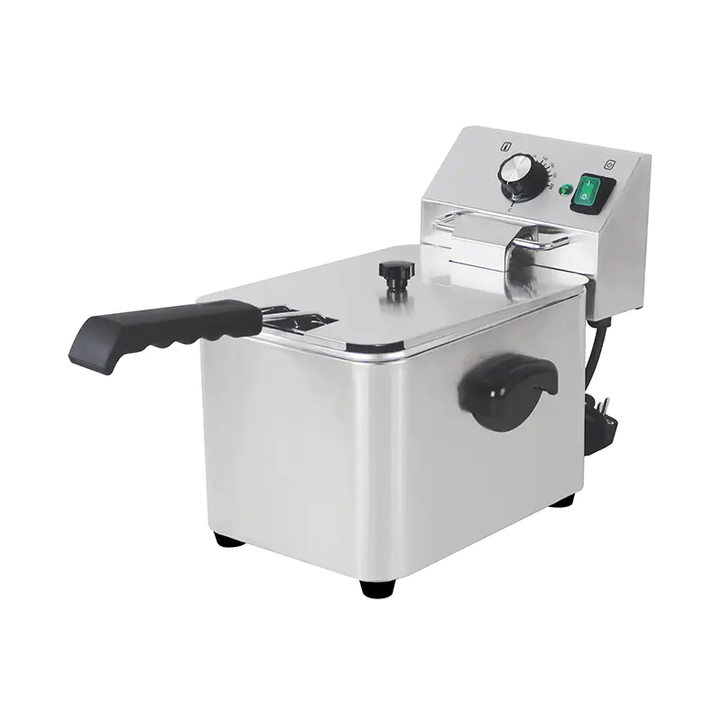 Penggorengan Meja Komersial Listrik Stainless Steel