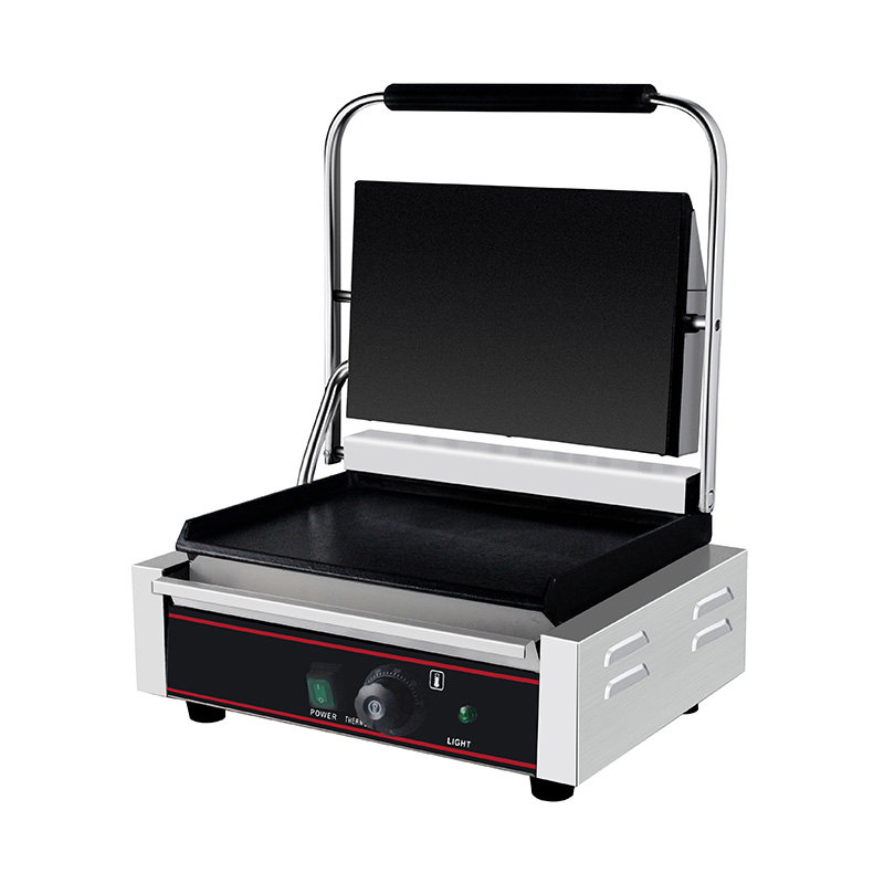 Mesin Dapur Panggangan Panini Listrik Komersial Stainless Steel