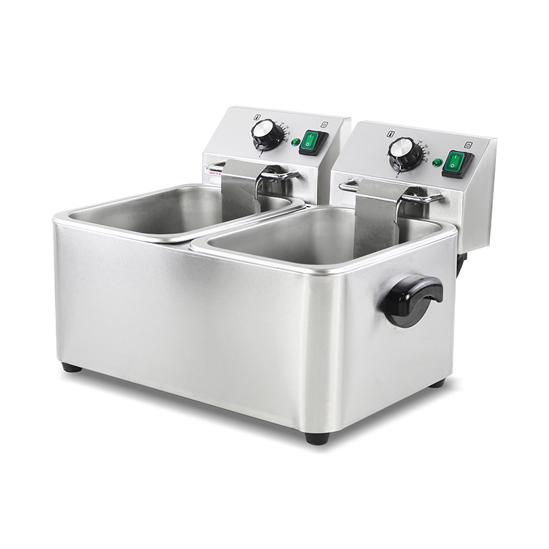 Penggorengan Meja Komersial Listrik Stainless Steel