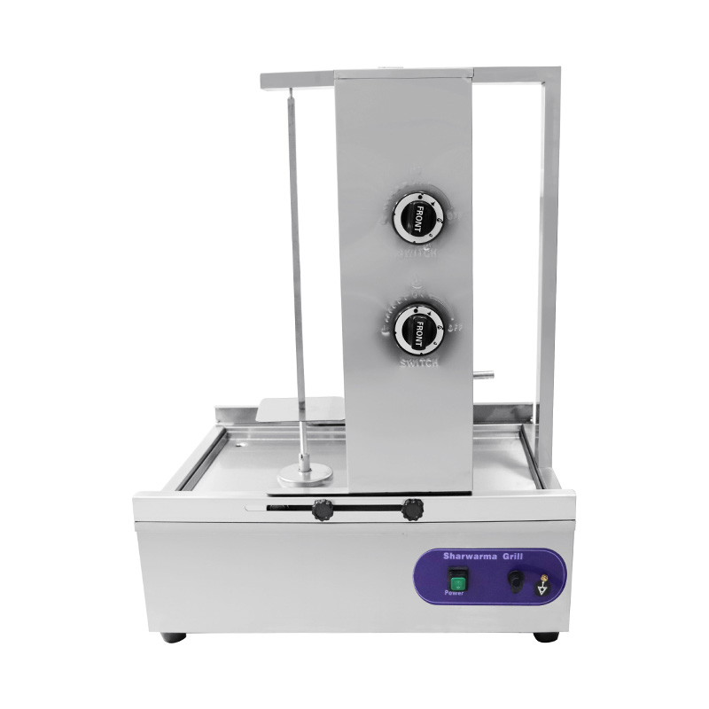 Mesin Dapur Panggangan Shawarma Gas Alam Komersial Stainless Steel/LPG