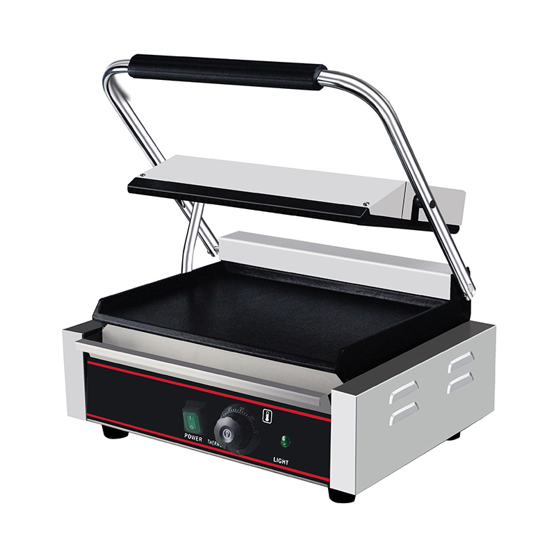 Mesin Dapur Panggangan Panini Listrik Komersial Stainless Steel