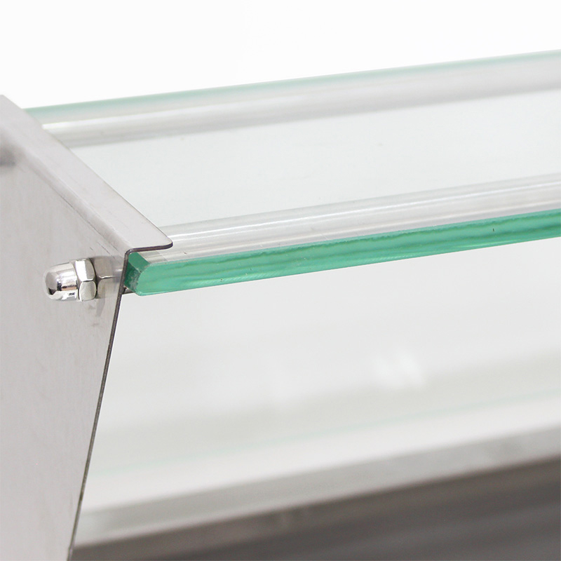 Mesin Bain Marie Listrik Komersial Stainless Steel Dengan Pelindung Bersin Kaca Tempered