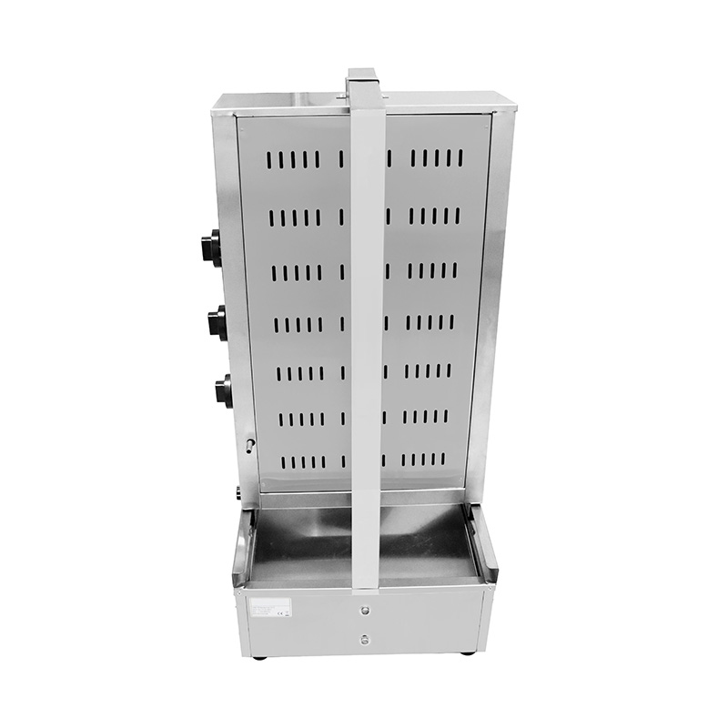 Mesin Dapur Panggangan Shawarma Gas Alam Komersial Stainless Steel/LPG