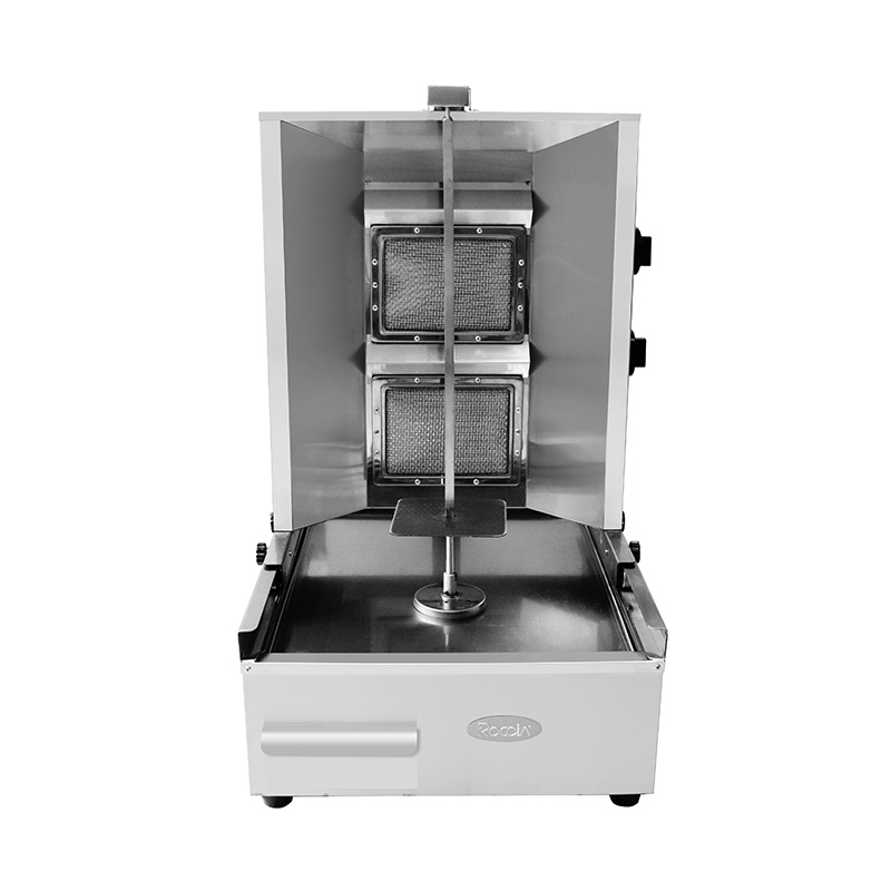 Mesin Dapur Panggangan Shawarma Gas Alam Komersial Stainless Steel/LPG