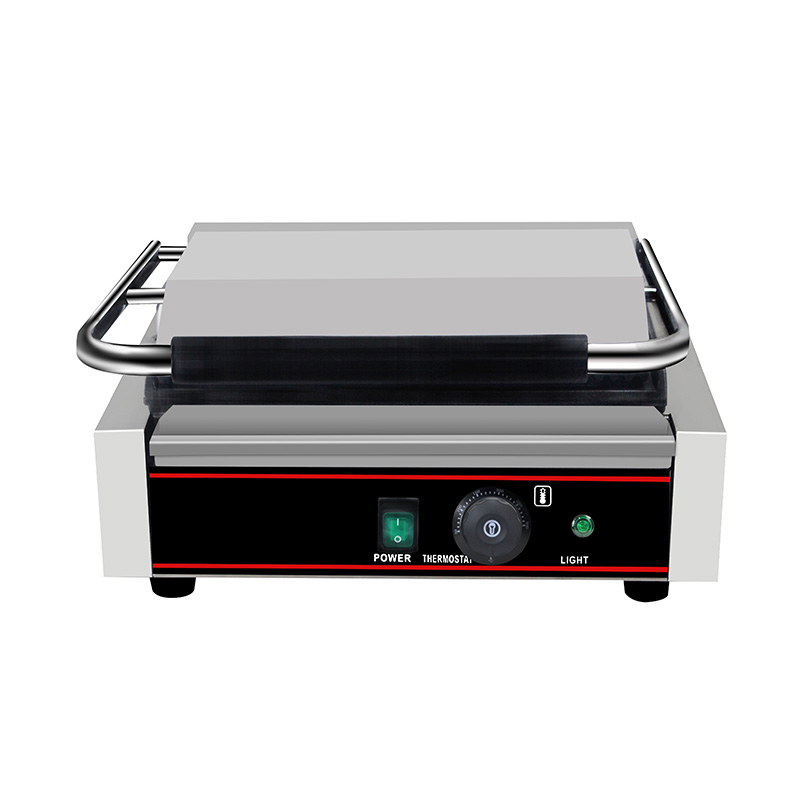 Mesin Dapur Panggangan Panini Listrik Komersial Stainless Steel