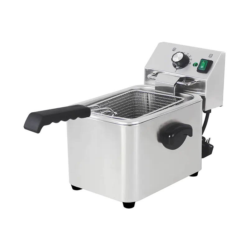 Penggorengan Meja Komersial Listrik Stainless Steel