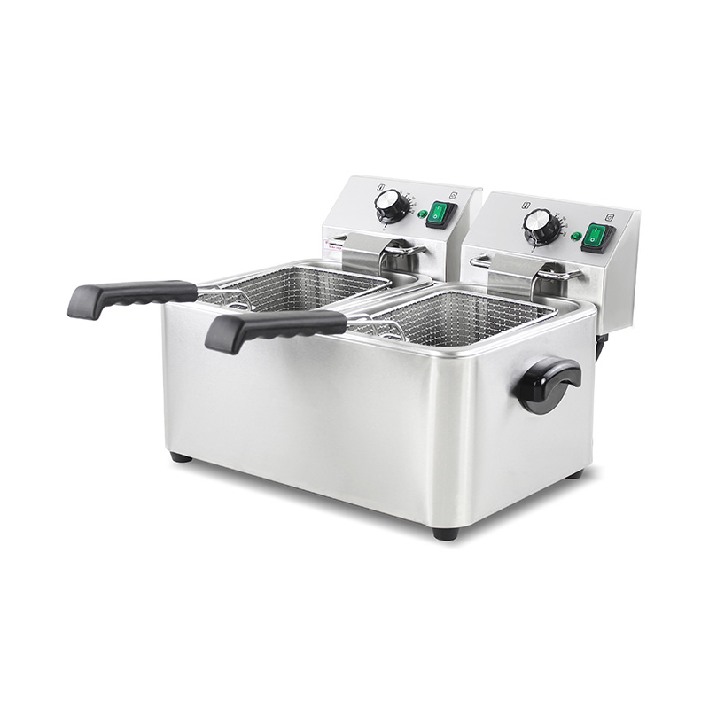 Penggorengan Meja Komersial Listrik Stainless Steel