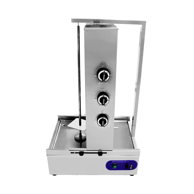 Mesin Dapur Panggangan Shawarma Gas Alam Komersial Stainless Steel/LPG
