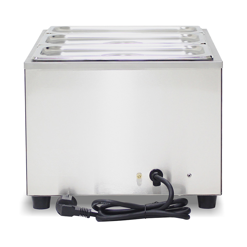 Mesin Dapur Bain Marie Listrik Komersial Stainless Steel Dengan Pemanas Pelindung Anti Kering
