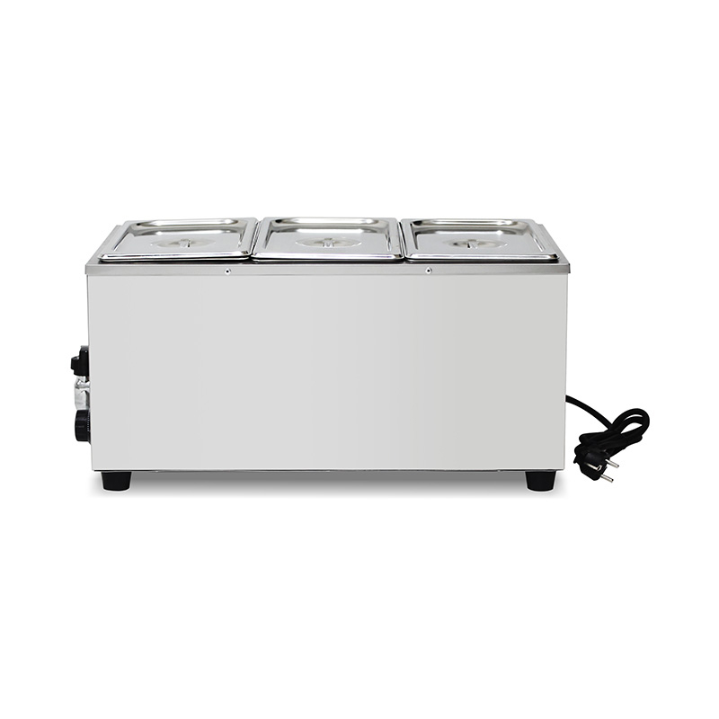 Mesin Dapur Bain Marie Listrik Komersial Stainless Steel Dengan Pemanas Pelindung Anti Kering