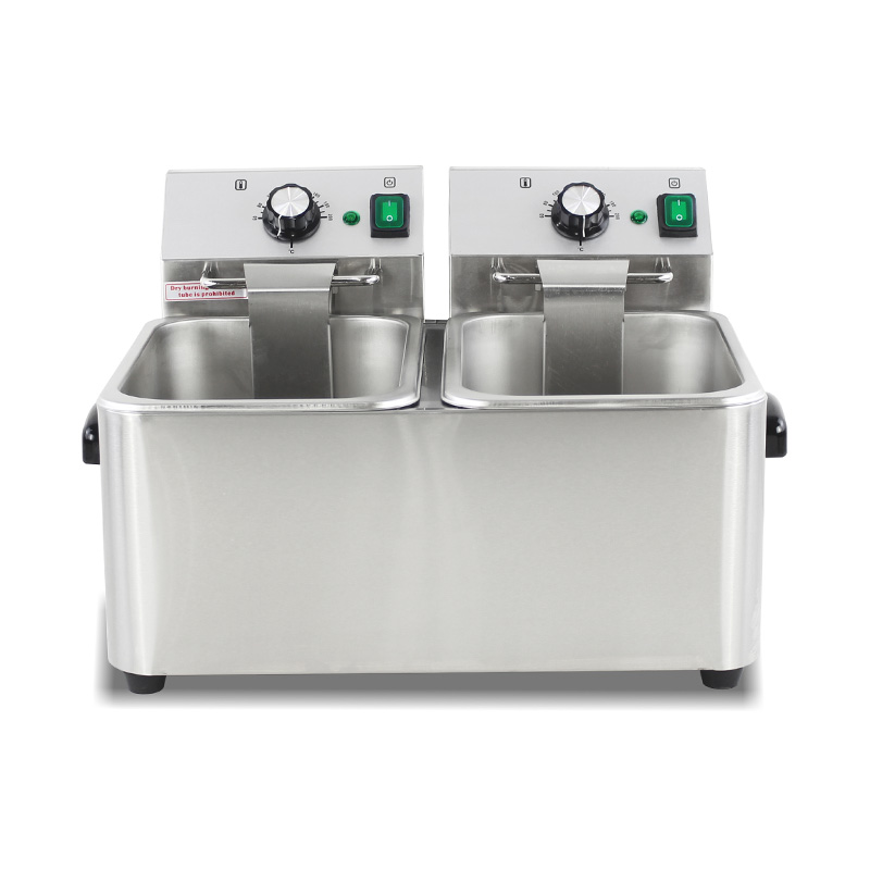 Penggorengan Meja Komersial Listrik Stainless Steel