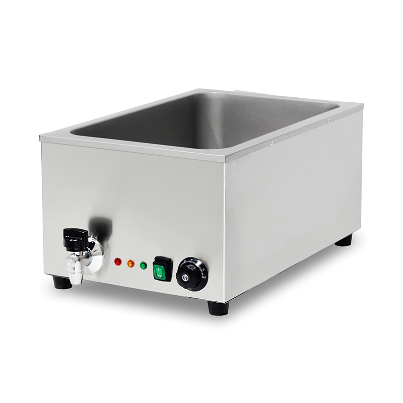 Mesin Dapur Bain Marie Listrik Komersial Stainless Steel Dengan Pemanas Pelindung Anti Kering