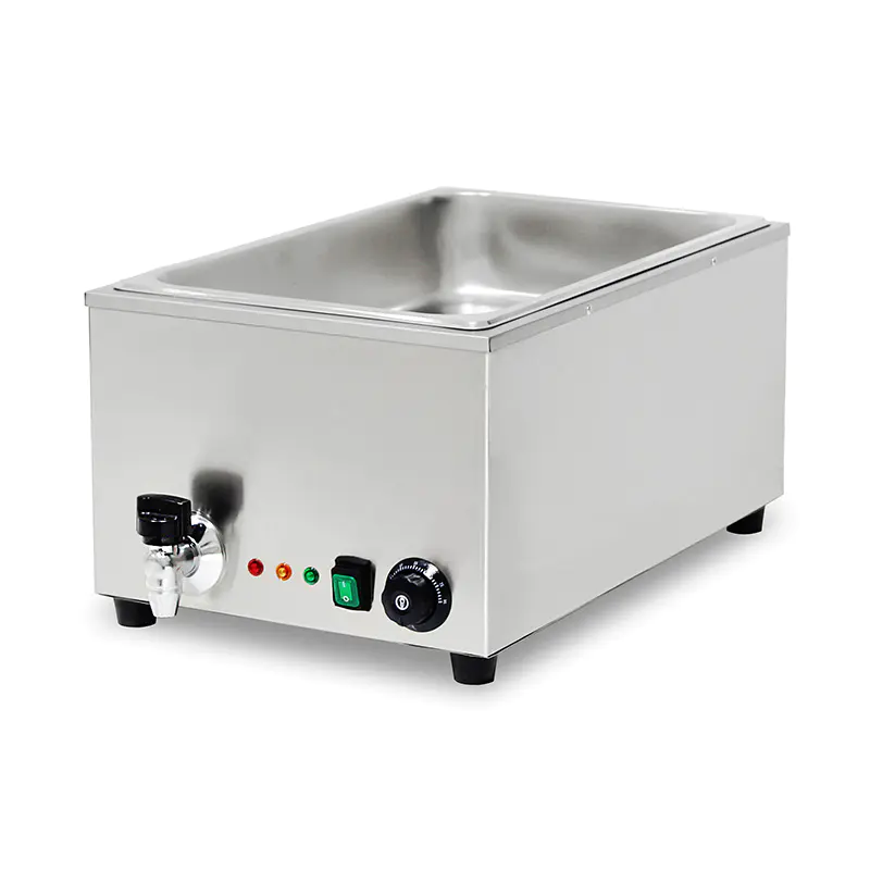 Mesin Dapur Bain Marie Listrik Komersial Stainless Steel Dengan Pemanas Pelindung Anti Kering