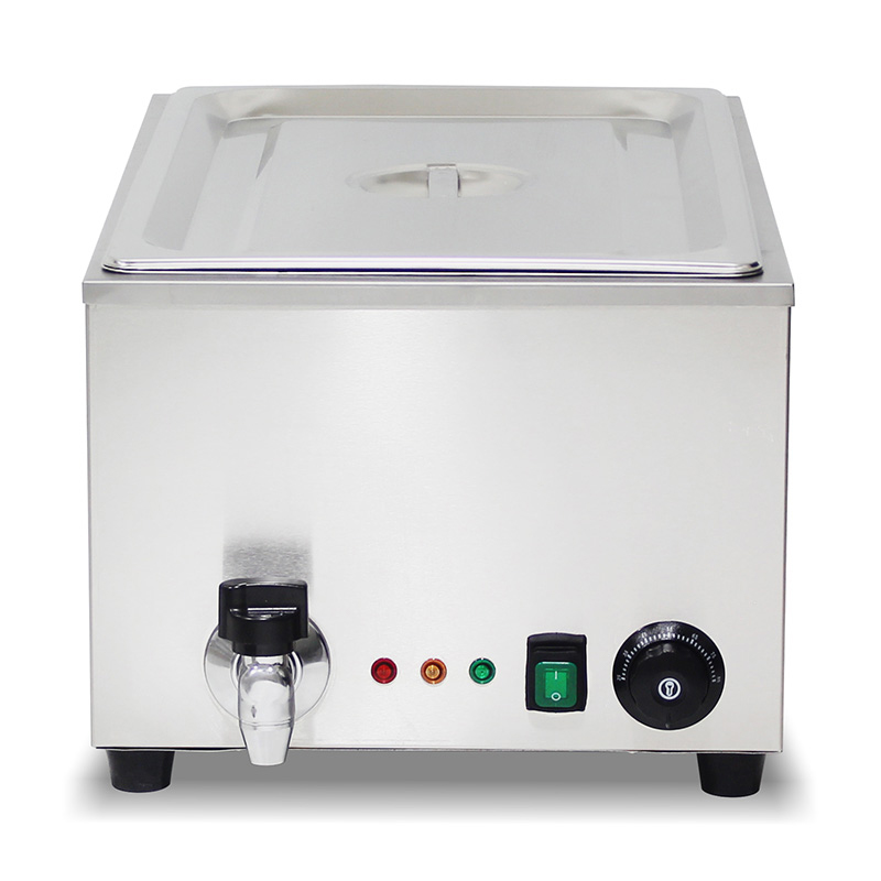 Mesin Dapur Bain Marie Listrik Komersial Stainless Steel Dengan Pemanas Pelindung Anti Kering