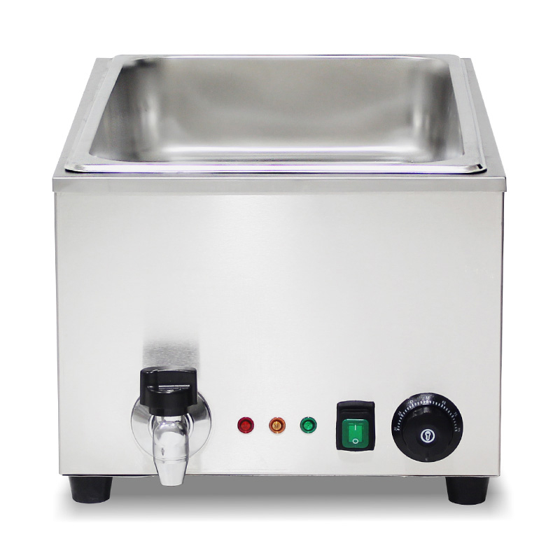 Mesin Dapur Bain Marie Listrik Komersial Stainless Steel Dengan Pemanas Pelindung Anti Kering