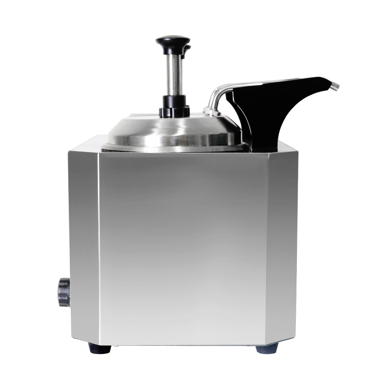 Penghangat Saus Keju Listrik Dapur Komersial Stainless Steel Dengan Pompa