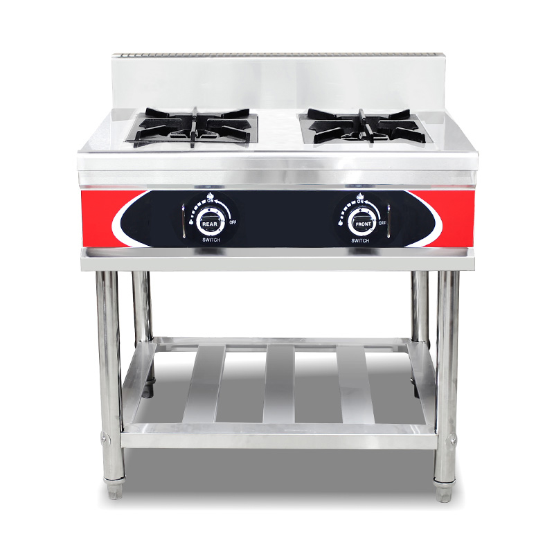 Mesin Kompor Gas Alam/LPG Dapur Komersial Stainless Steel