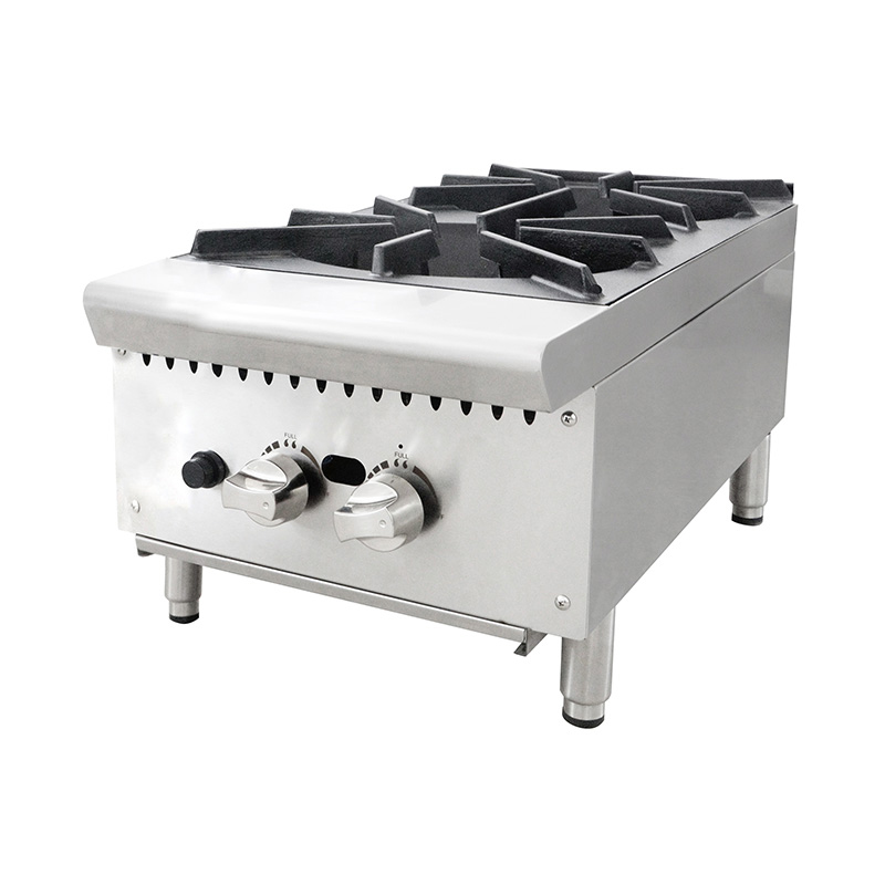 Mesin Kompor Desktop Gas Alam/LPG Dapur Komersial Stainless Steel
