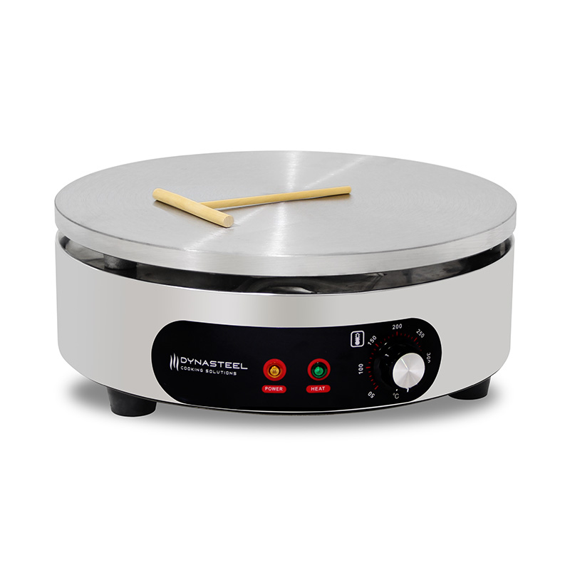 Mesin Pembuat Krep Listrik Lapis Teflon Stainless Steel
