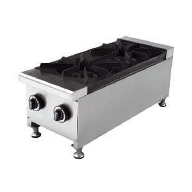 Mesin Kompor Desktop Gas Alam/LPG Dapur Komersial Stainless Steel