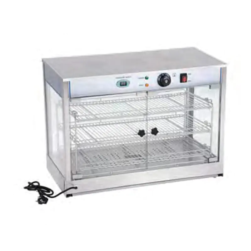 Mesin Penghangat Tampilan Makanan Listrik Dapur Komersial Stainless Steel
