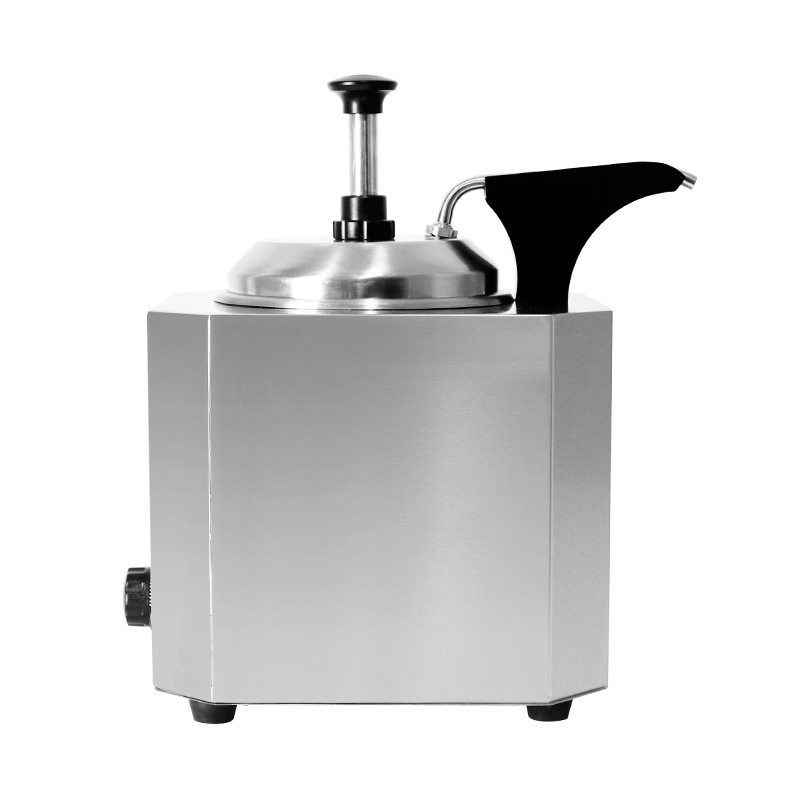 Penghangat Saus Keju Listrik Dapur Komersial Stainless Steel Dengan Pompa