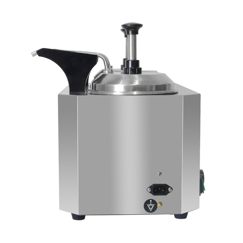 Penghangat Saus Keju Listrik Dapur Komersial Stainless Steel Dengan Pompa