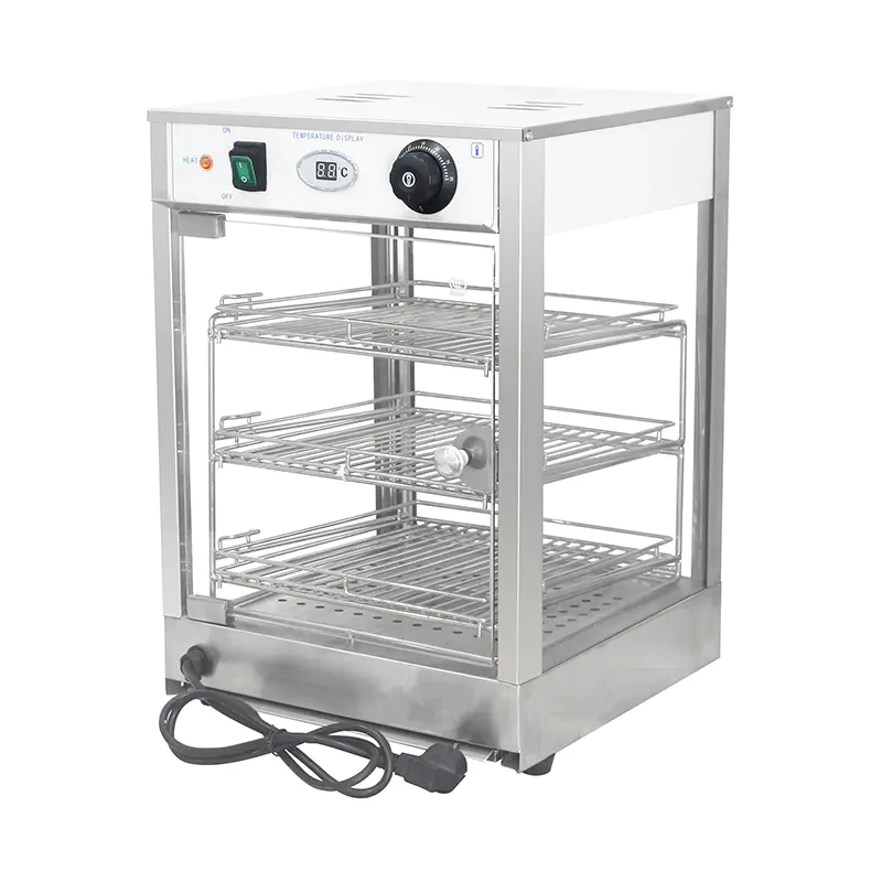 Mesin Penghangat Tampilan Makanan Listrik Dapur Komersial Stainless Steel