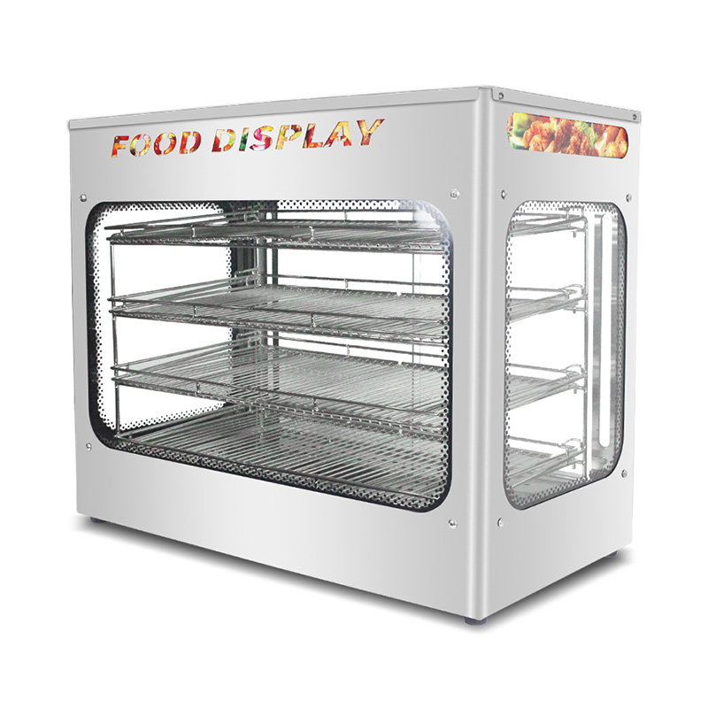 Mesin Penghangat Tampilan Makanan Listrik Dapur Komersial Stainless Steel