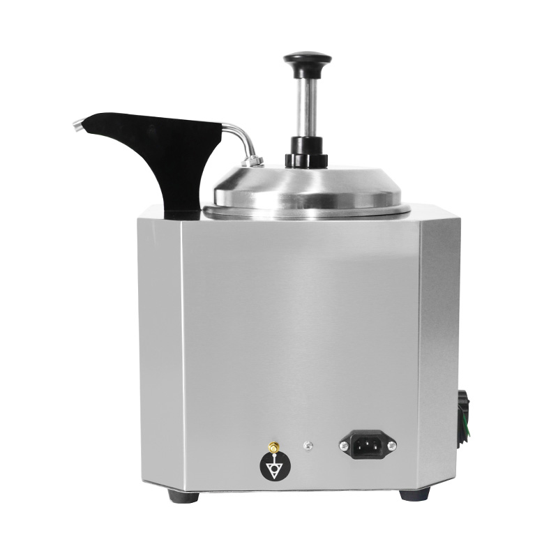 Penghangat Saus Keju Listrik Dapur Komersial Stainless Steel Dengan Pompa